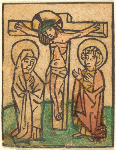 Christ on the Cross by German 15th Century, print, 1450
