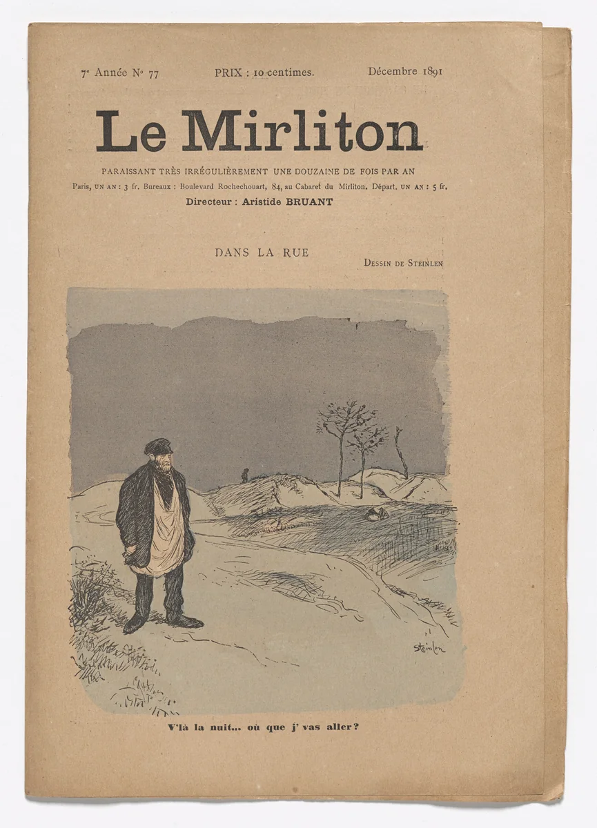 Le Mirliton, no. 77 by Théophile-Alexandre Steinlen, periodical, 1891