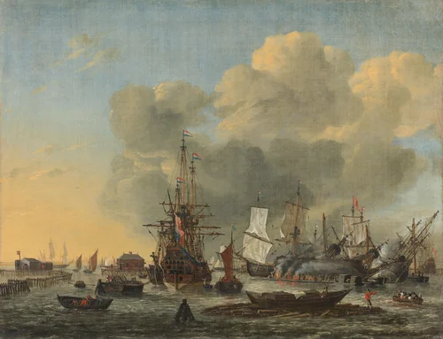 Untitled by Reinier Nooms, painting, 1660-1668