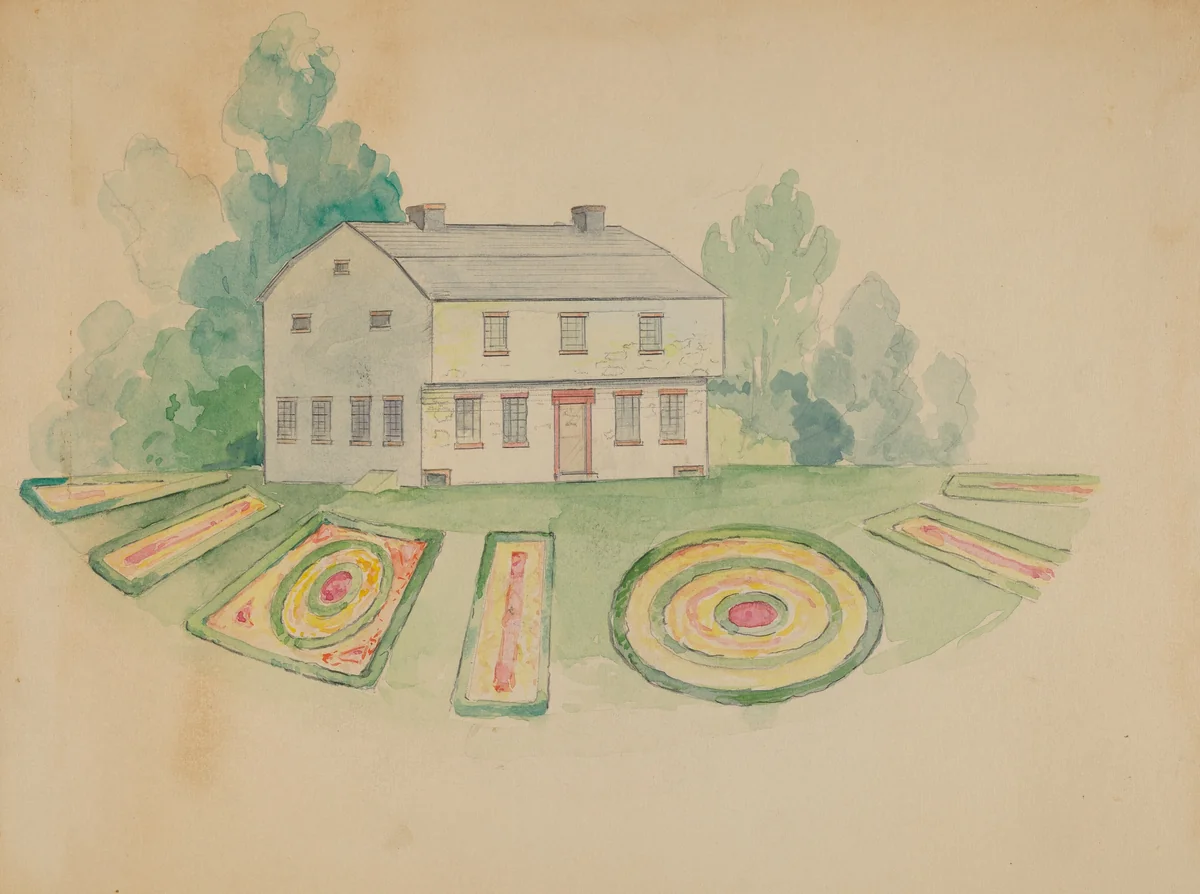 House of Peter Stuyvesant by George Stonehill, index of american design, 1936