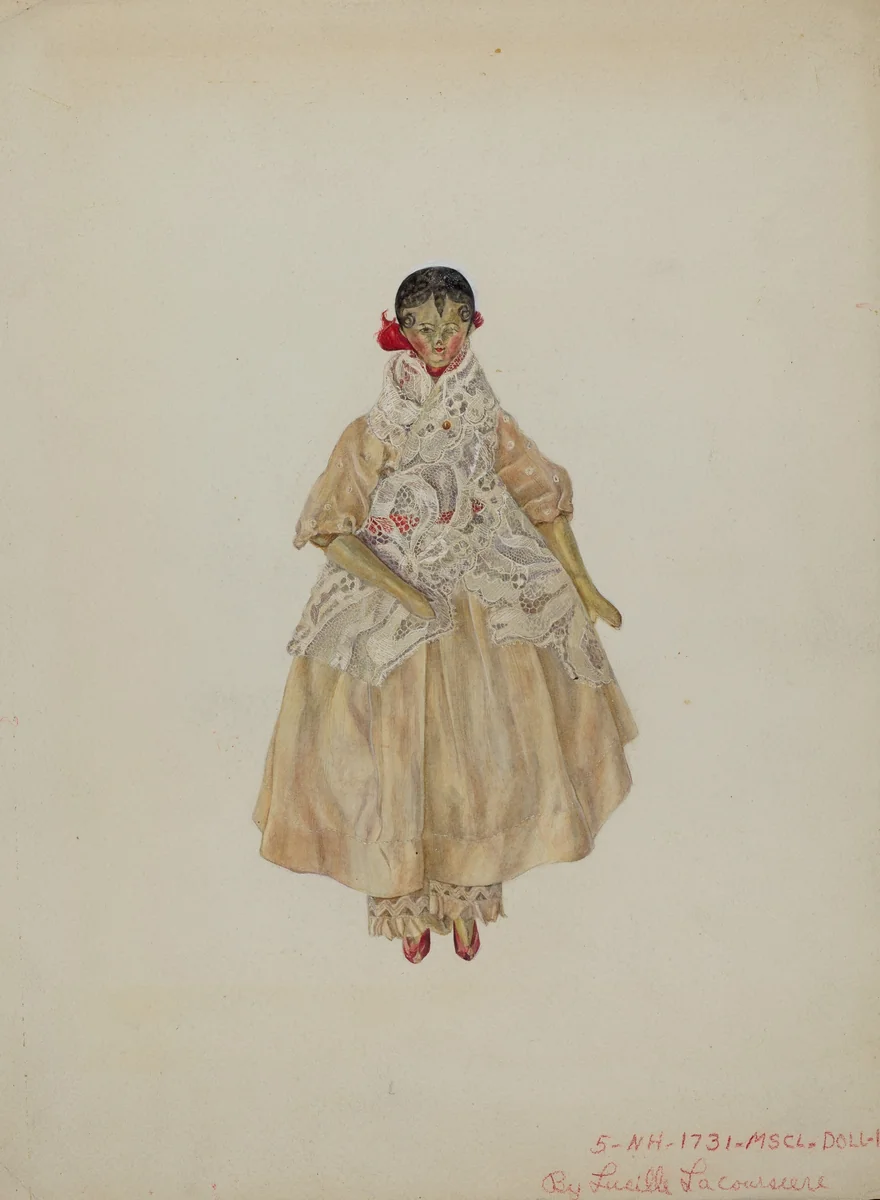 Doll by Lucille Lacoursiere, index of american design, 1939