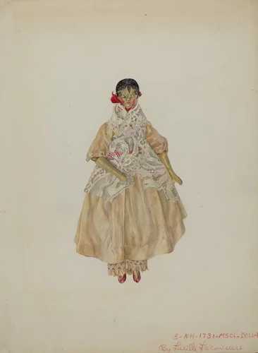 Doll by Lucille Lacoursiere, index of american design, 1939