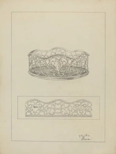 Silver Wine Coasters by Clayton Braun, index of american design, 1936