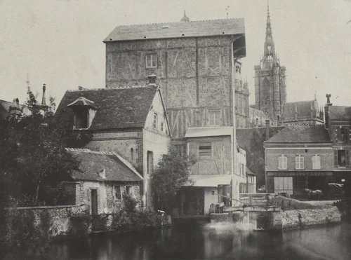 View of Évreux by Hippolyte Bayard, photograph, 1850