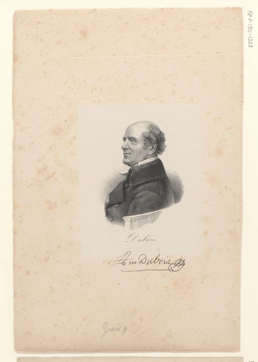 Portret van Antoine Dubois by anonymous, print, 1818-1842
