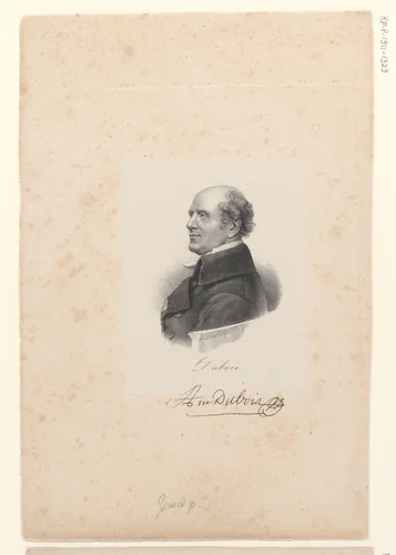 Portret van Antoine Dubois by anonymous, print, 1818-1842