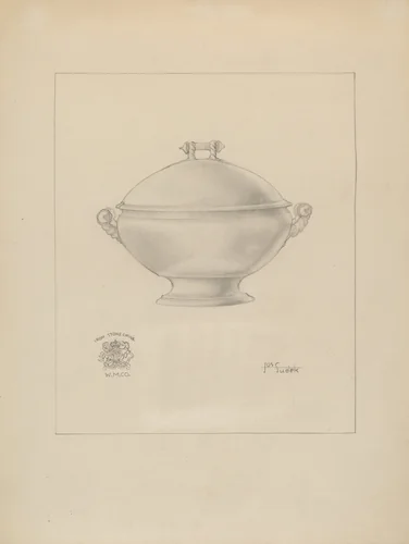 Soup Tureen by Joseph Sudek, index of american design, 1937