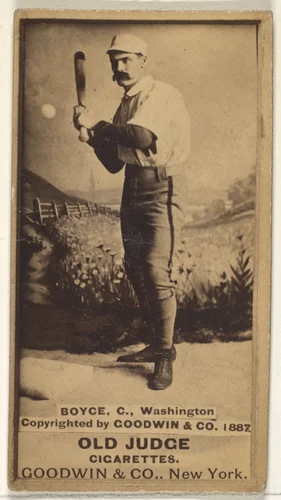 Boyce, Catcher, Washington, from the Old Judge series (N172) for Old Judge Cigarettes by Goodwin & Company, photograph, 1887