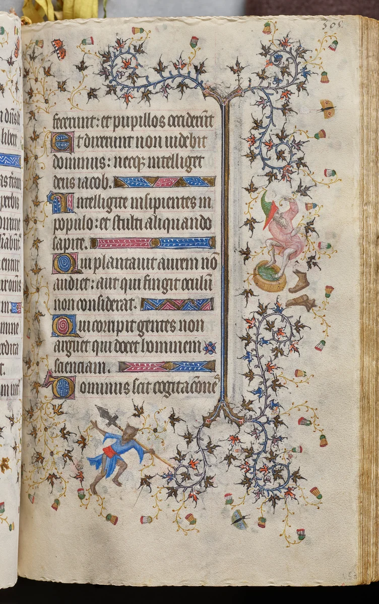 Hours of Charles the Noble, King of Navarre (1361-1425): fol. 153r, Text by Master of the Brussels Initials and Associates, book, 1400-1410
