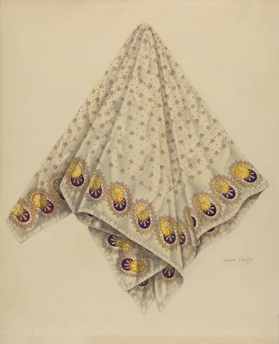 Handkerchief by Grace Halpin, index of american design, 1938