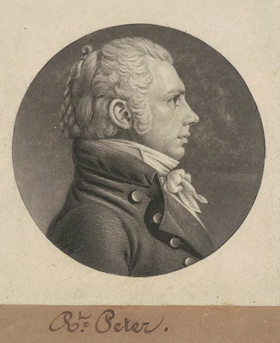 Robert Peter, Jr. by Charles B. J. Févret de Saint-Mémin, print, 1806