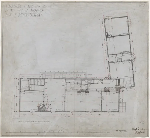 Villa Snellman, Djursholm, Sweden, Ground-floor plan by Erik Gunnar Asplund, architecture, 1917