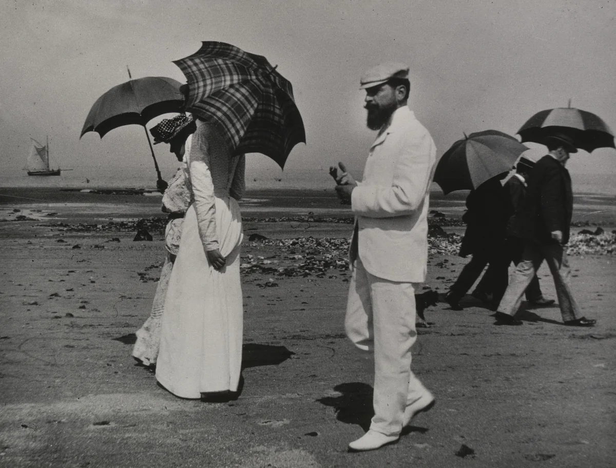The Beach at Villerville by Jacques-Henri Lartigue, photograph, 1908