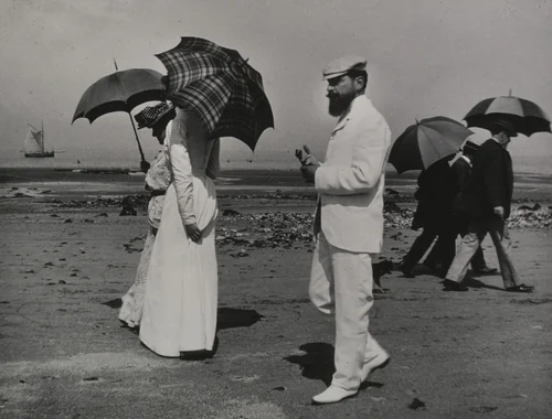 The Beach at Villerville by Jacques-Henri Lartigue, photograph, 1908