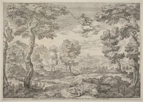 Mars's Revenge on Adonis by Crescenzio Onofri, print, 1696