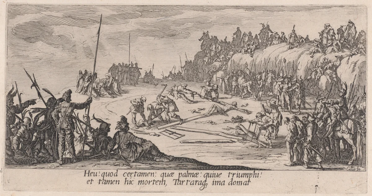 Le Crucifiement (The Crucifixion), from "La Grande Passion" (The Large Passion) by Jacques Callot, print, 1618-1630