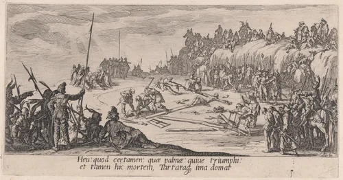 Le Crucifiement (The Crucifixion), from "La Grande Passion" (The Large Passion) by Jacques Callot, print, 1618-1630