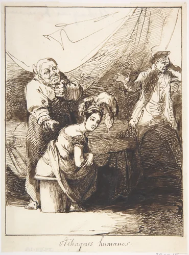 Human Ailments (Achaques humanos) by Leonardo Alenza, drawing, 1807-1845