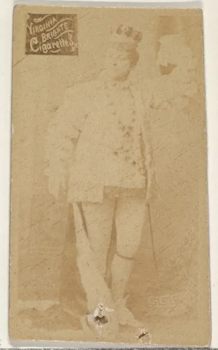 From the Actors and Actresses series (N45, Type 2) for Virginia Brights Cigarettes by Allen & Ginter, photograph, 1885-1891