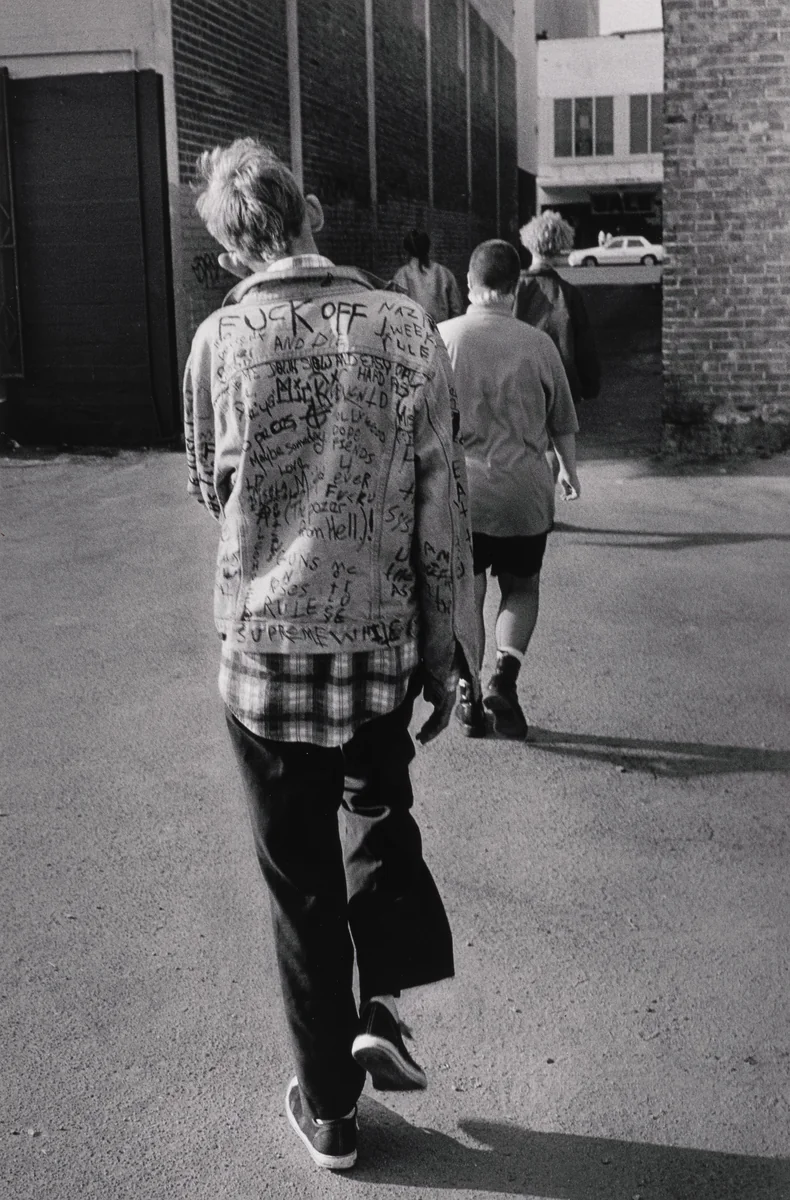 I'm Dave (walking away) by Jim Goldberg, photograph, 1989