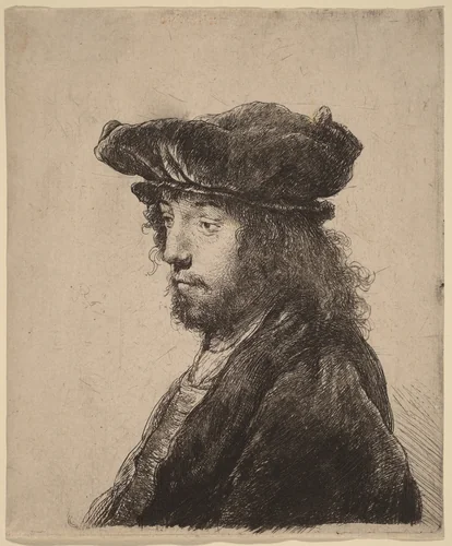 The Fourth Oriental Head by Rembrandt van Rijn, print, 1635