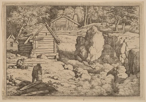 The Carpenter by Allart van Everdingen, print, 1645-1656