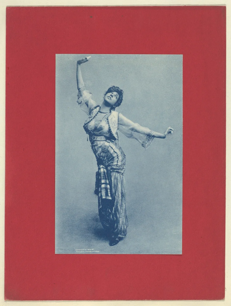 Plate 3, from Little Egypt Actresses series (T2), issued by Monopole Tobacco Works to promote Khedive Egyptian Cigarettes by Monopole Tobacco Works, print, 1902