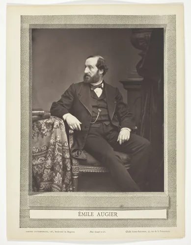 Émile Angier by Antoine-Samuel Adam-Salomon, photograph, 1875-1885
