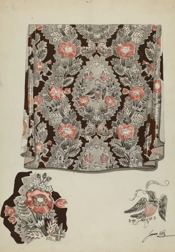 Textile Drapery by James H.C. Vail, index of american design, 1937