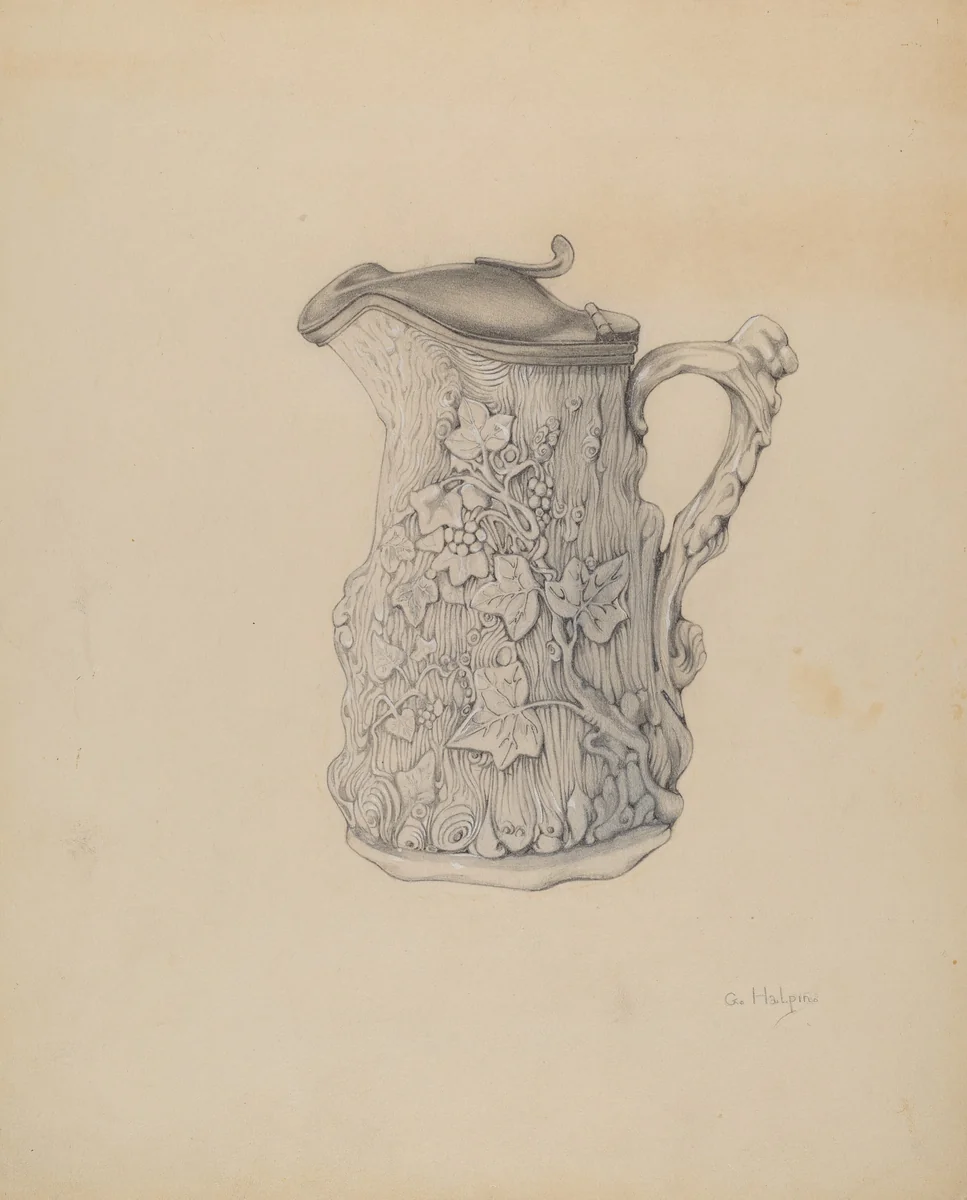 Syrup Pitcher by Grace Halpin, index of american design, 1937