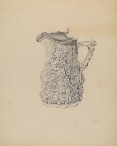 Syrup Pitcher by Grace Halpin, index of american design, 1937
