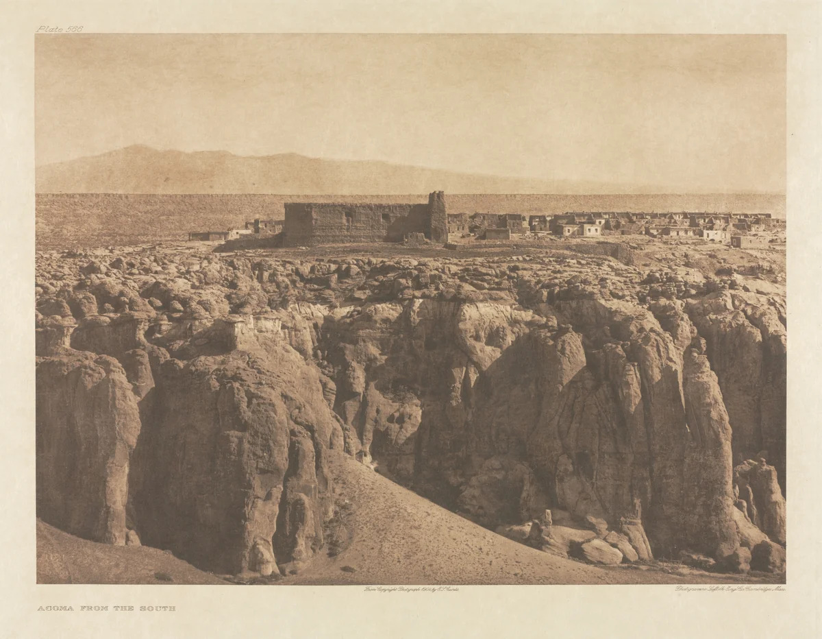 Portfolio XVI, Plate 566: Acoma from the South by Edward Curtis, other, 1904
