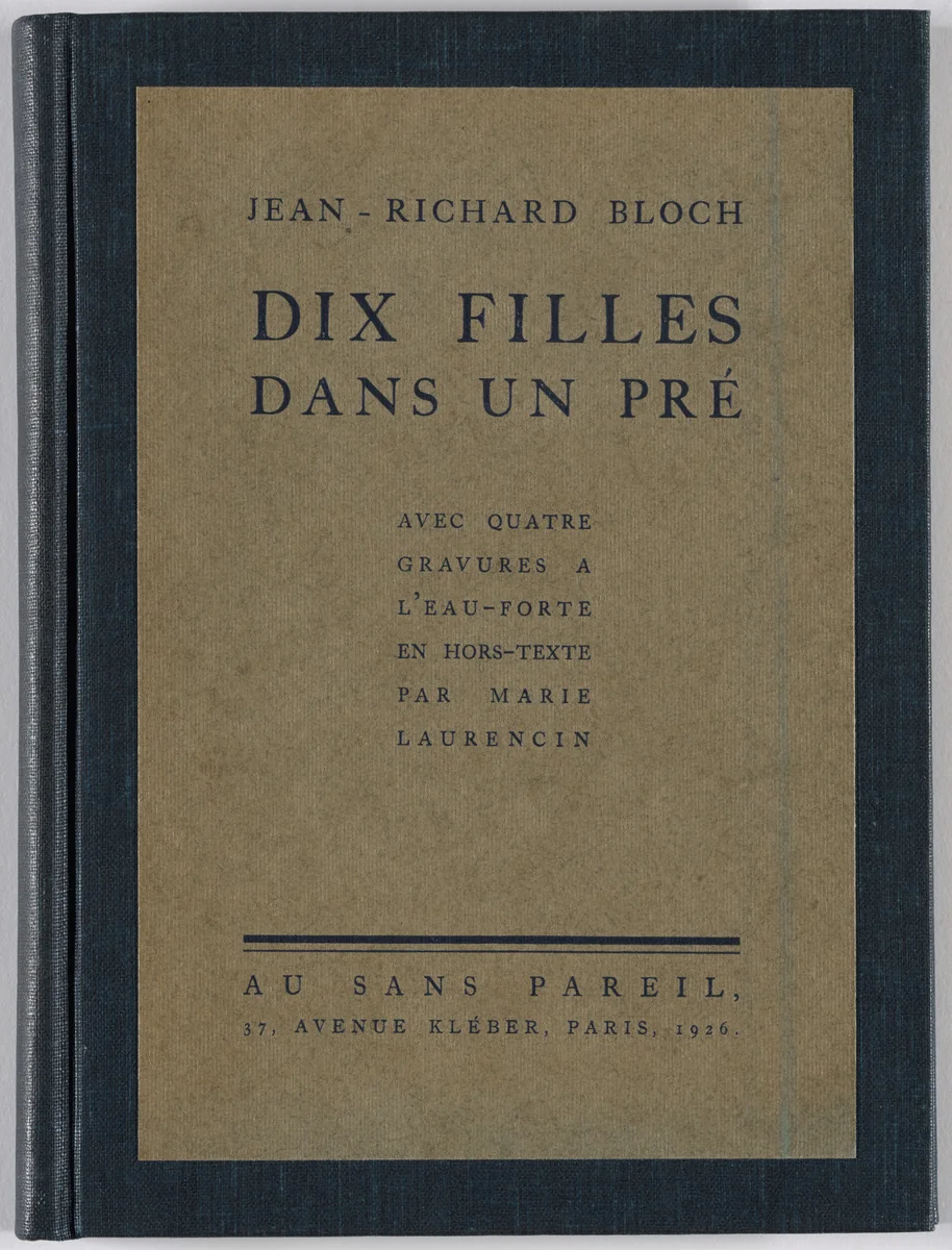 Dix filles dans un pré (Ten Girls in a Meadow) by Marie Laurencin, illustrated book, 1926