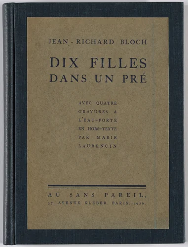 Dix filles dans un pré (Ten Girls in a Meadow) by Marie Laurencin, illustrated book, 1926