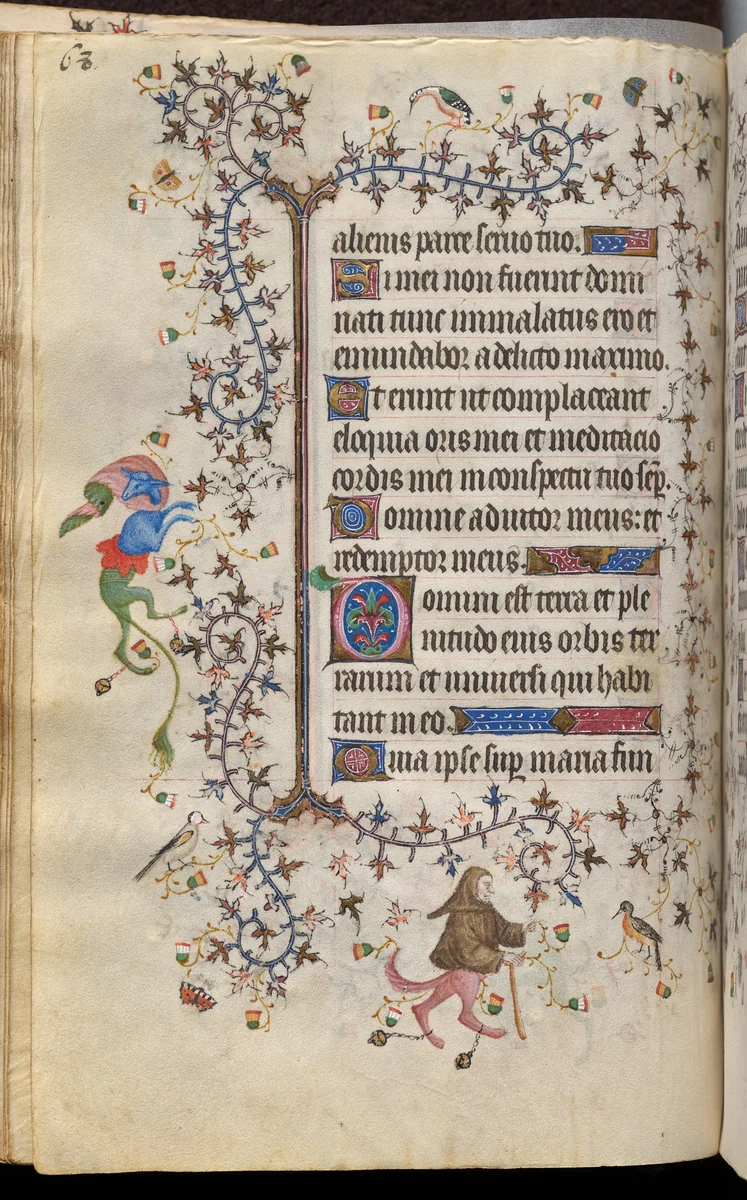 Hours of Charles the Noble, King of Navarre (1361-1425): fol. 34v, Text by Master of the Brussels Initials and Associates, book, 1400-1410