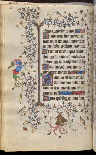 Hours of Charles the Noble, King of Navarre (1361-1425): fol. 34v, Text by Master of the Brussels Initials and Associates, book, 1400-1410