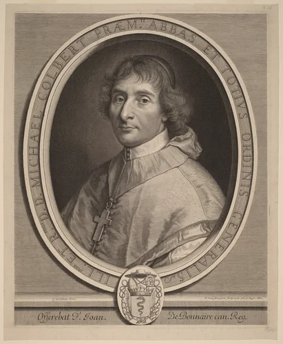 Michel Colbert by Peter Ludwig van Schuppen; Claude Lefebvre, print, 1680