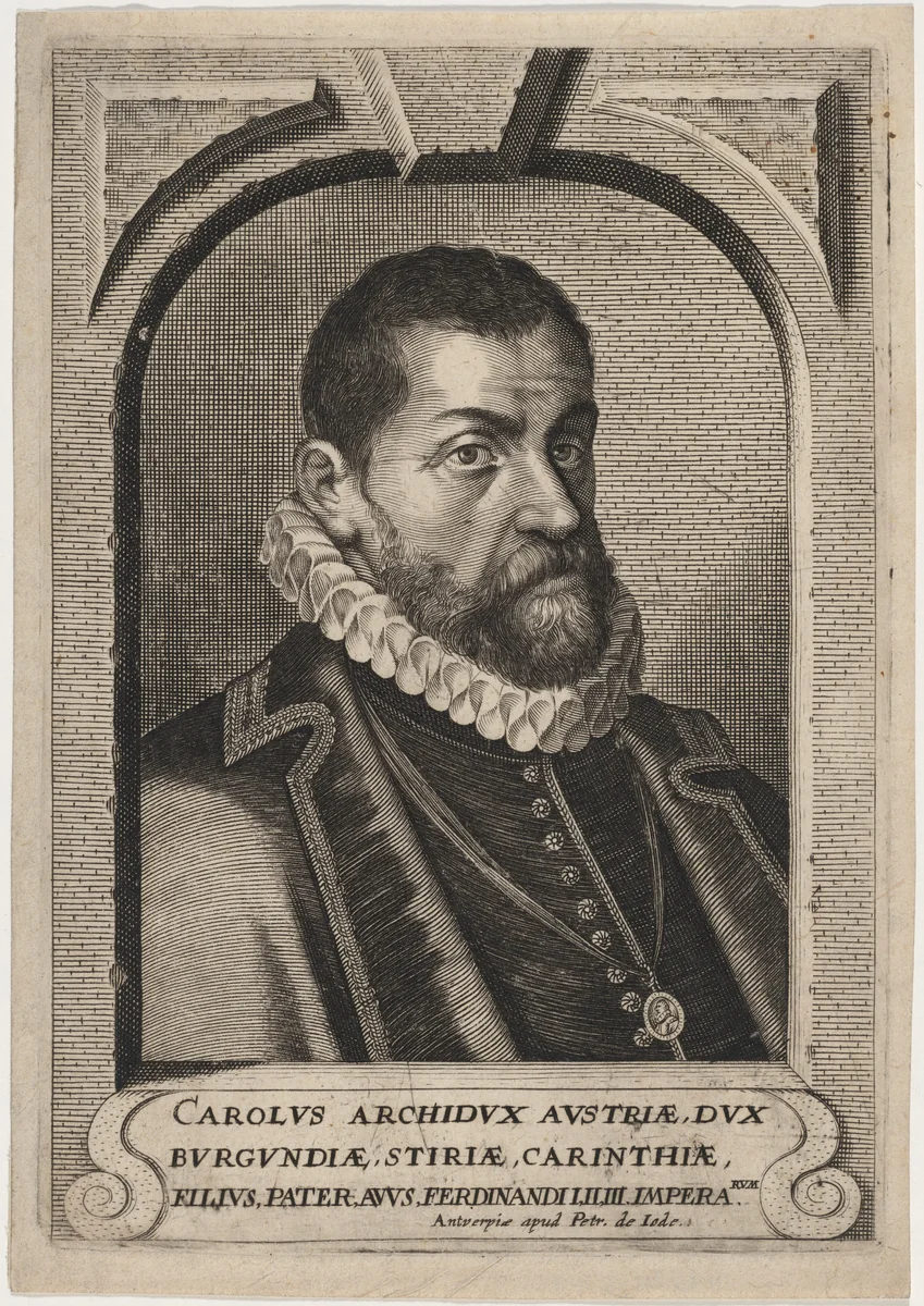 Charles, Archduke of Austria by Pieter de Jode II, print, 1650