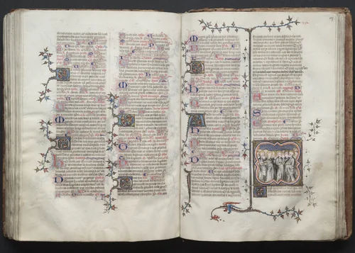 The Gotha Missal: Fol. 126v, Text by Master of the Boqueteaux, book, 1370-1380