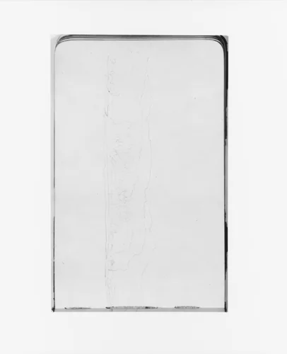 River Scene (Columbia ______?) (from Sketchbook) by Albert Bierstadt, artwork, 1890