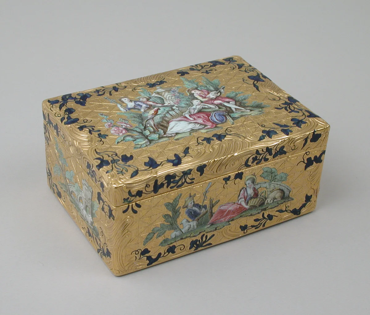 Snuffbox by Claude Lisonnet, metalwork, 1750-1751