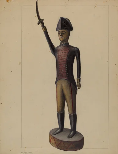 Revolutionary Soldier by Mina Lowry, index of american design, 1935-1942