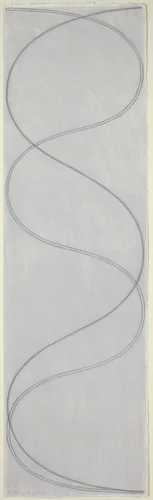 Three Column / Figure A (left panel) by Robert Mangold, drawing, 2003