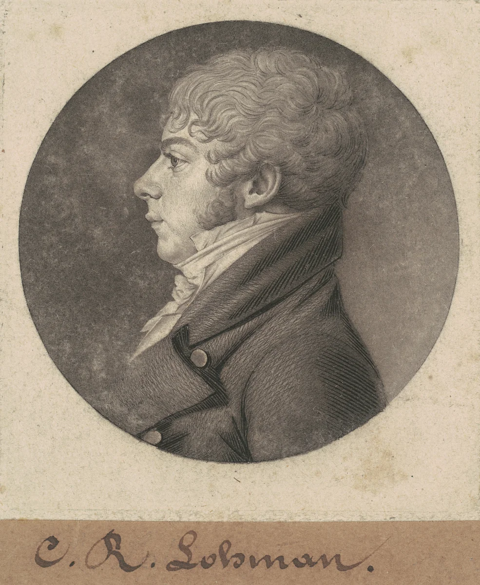 C. R. Lohman by Charles B. J. Févret de Saint-Mémin, print, 1803