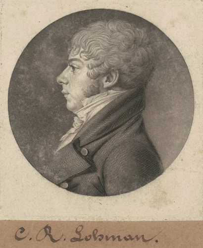 C. R. Lohman by Charles B. J. Févret de Saint-Mémin, print, 1803