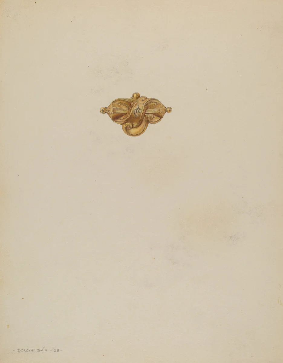 Brooch by Dorothy Dwin, index of american design, 1939