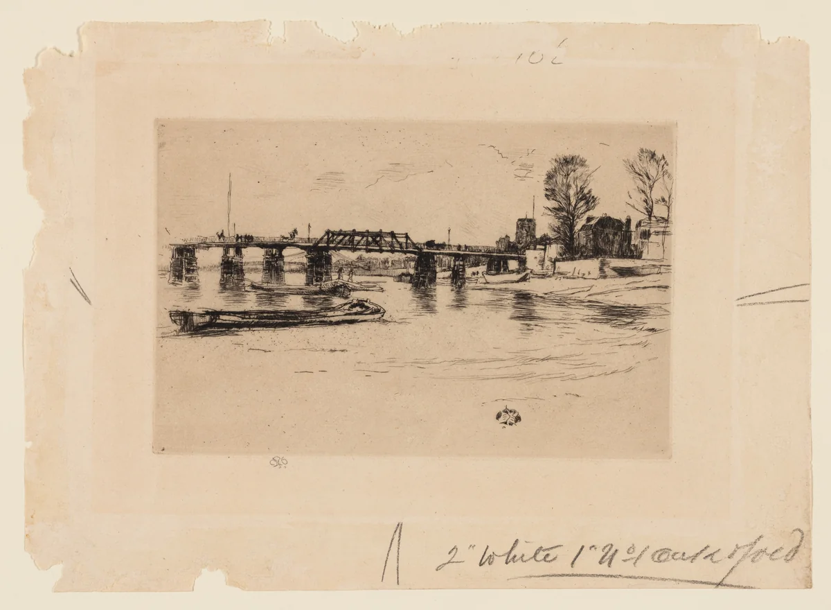 Chelsea by James McNeill Whistler, print, 1878-1879