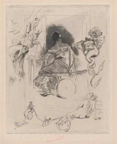 The Last Maja by Félicien Rops, print, 1850-1900