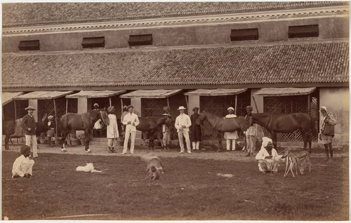 Major Sparks, Indore, July 86 by Raja Deen Dayal, photograph, 1886