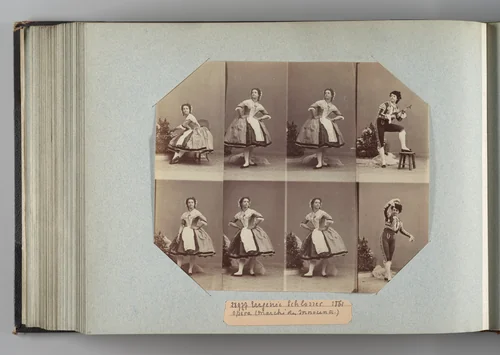 Eugénie Schlosser dans la Marche des Innocents by André Adolphe-Eugène Disdéri, photograph, 1861